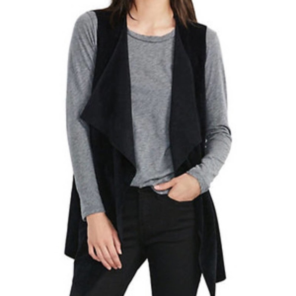 Velvet By Graham And Spencer Faux Suede Vest Sz XS